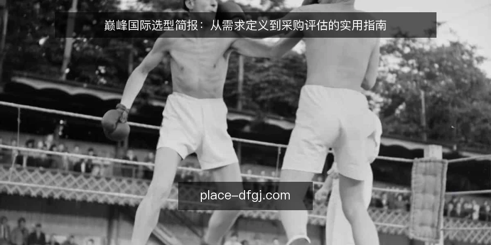 巅峰国际选型简报：从需求定义到采购评估的实用指南 — 明确需求边界：从业务场景到采购目标 配图